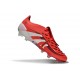 Crampons adidas Predator Elite FT FG Rouge Lucide Blanc Noir