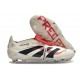 Crampons adidas Predator Elite FT FG Blanc Cassé Noir Rubis Pur