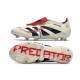 Crampons adidas Predator Elite FT FG Blanc Cassé Noir Rubis Pur