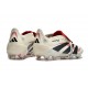 Crampons adidas Predator Elite FT FG Blanc Cassé Noir Rubis Pur