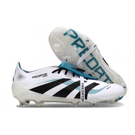 Crampons adidas Predator Elite FT FG Blanc Noir Bleu