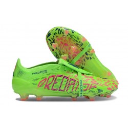 Crampons adidas Predator Elite FT FG Citron Lucide Rose Bleu Fusion