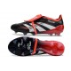 Crampons adidas Predator Elite FT FG X MOMENTS Noir Blanc Rouge Vif