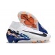 Nike Zoom Mercurial Superfly 10 Elite FG Blanc Noir Bleu