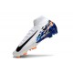 Nike Zoom Mercurial Superfly 10 Elite FG Blanc Noir Bleu