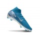 Nike Zoom Mercurial Superfly 10 Elite FG Bleu Blanc