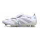 Crampons adidas Predator Elite FT FG Blanc Argent Métallique Royal Vif