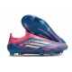 adidas F50 Elite Laceless FG Bleu Solaire Blanc Ftwr Rose