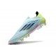 adidas F50 Elite Laceless FG Bleu Très Pâle Semi Bleu Lucide Jaune Semi Solaire