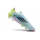 adidas F50 Elite Laceless FG Bleu Très Pâle Semi Bleu Lucide Jaune Semi Solaire
