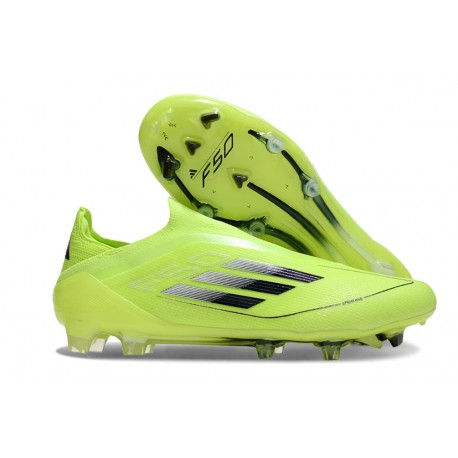 adidas F50 Elite Laceless FG Volt Noir