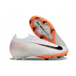 Nike Air Zoom Mercurial Vapor 16 Elite FG Blanc Noir Orange
