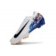 Nike Air Zoom Mercurial Vapor 16 Elite FG Blanc Noir Bleu