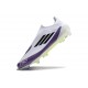 adidas F50 Elite Laceless FG X Messi Blanc Ftwr Noir Violet Uni