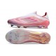 adidas F50 Elite Laceless FG Rose Blanc