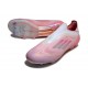 adidas F50 Elite Laceless FG Rose Blanc