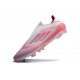 adidas F50 Elite Laceless FG Rose Blanc