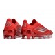 adidas F50 Elite Laceless FG Rouge Argent