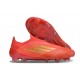 adidas F50 Elite Laceless FG Rouge Solaire Or Métallique Rouge Vif