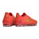 adidas F50 Elite Laceless FG Rouge Solaire Or Métallique Rouge Vif
