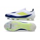 adidas F50 Elite Laceless FG Blanc Jaune Solaire Bleu Lucide
