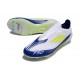 adidas F50 Elite Laceless FG Blanc Jaune Solaire Bleu Lucide