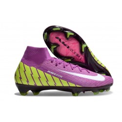 Nike Zoom Mercurial Superfly 10 Elite FG Violet Jaune Blanc