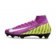 Nike Zoom Mercurial Superfly 10 Elite FG Violet Jaune Blanc