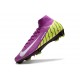 Nike Zoom Mercurial Superfly 10 Elite FG Violet Jaune Blanc