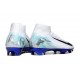 Nike Zoom Mercurial Superfly 10 Elite FG Blanc Bleu Noir