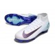 Nike Zoom Mercurial Superfly 10 Elite FG Blanc Bleu Noir
