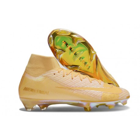 Nike Zoom Mercurial Superfly 10 Elite FG Jaune Or