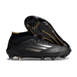 adidas F50 Elite Mid FG Dark Spark - Noir Argenté Doré