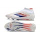 adidas F50 Elite Mid FG Advancement - Blanc Rouge Bleu
