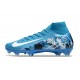 Nike Air Zoom Mercurial Superfly X Elite FG Bleu Blanc