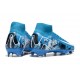 Nike Air Zoom Mercurial Superfly X Elite FG Bleu Blanc