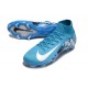 Nike Air Zoom Mercurial Superfly X Elite FG Bleu Blanc