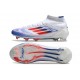 adidas F50 Elite Mid FG Blanc Rouge Bleu