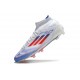 adidas F50 Elite Mid FG Blanc Rouge Bleu