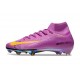 Nike Air Zoom Mercurial Superfly X Elite FG Violet Jaune