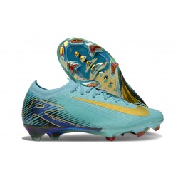 Nike Air Zoom Mercurial Vapor 16 Elite FG Bleu Or