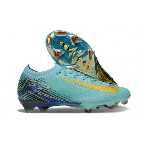 Nike Air Zoom Mercurial Vapor 16 Elite FG Bleu Or