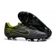 Chaussures de Football Nike - Nike Tiempo Legend V FG - Anthracite Noir Volt