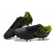 Chaussures de Football Nike - Nike Tiempo Legend V FG - Anthracite Noir Volt