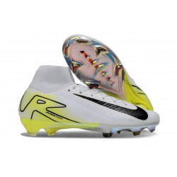 Nike Air Zoom Mercurial Superfly X Elite FG Blanc Noir Jaune