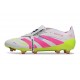 Crampons adidas Predator Elite FT FG Blanc Rose Lucide Citron Lucide
