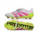 Crampons adidas Predator Elite FT FG Blanc Rose Lucide Citron Lucide