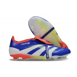 Crampons adidas Predator Elite FT FG Bleu Rouge Blanc