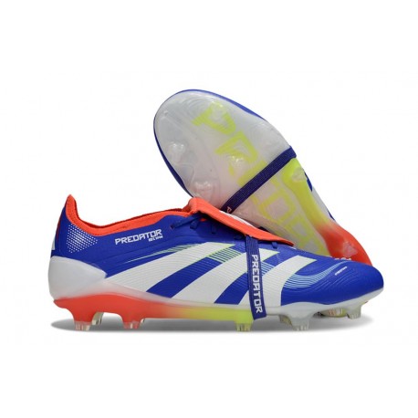 Crampons adidas Predator Elite FT FG Bleu Rouge Blanc