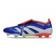 Crampons adidas Predator Elite FT FG Bleu Rouge Blanc